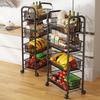 Multi-layer Floor-standing Fruit & Veggie Basket Rack for Kitchen & Home
