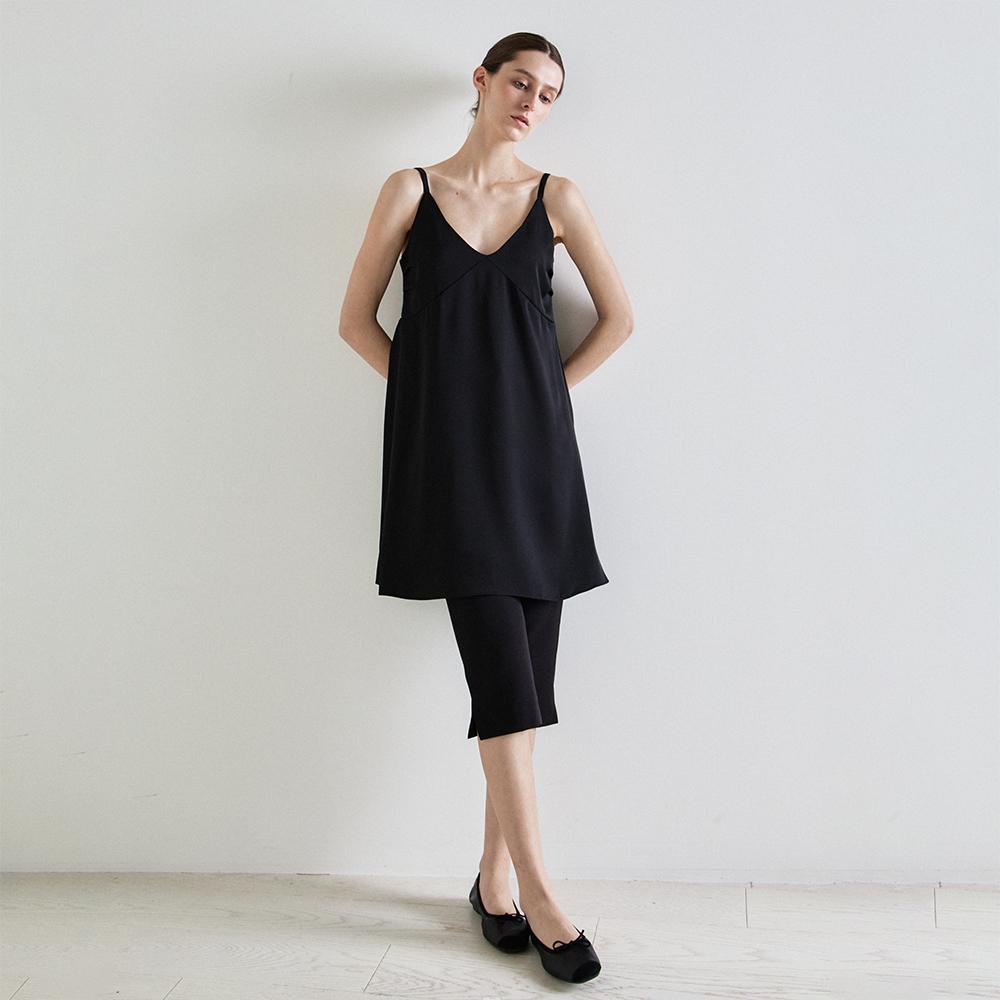 Nowood Silken Mini Dress (Black)