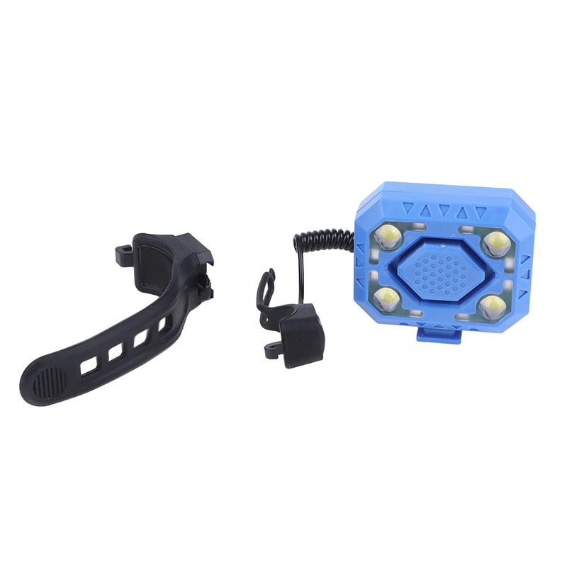 Bike Light Electronic Bell Mountain Bike Horn Type-C Rechargeable Cycling Warning Lamp Cycling Headlight For Night Safety Riding