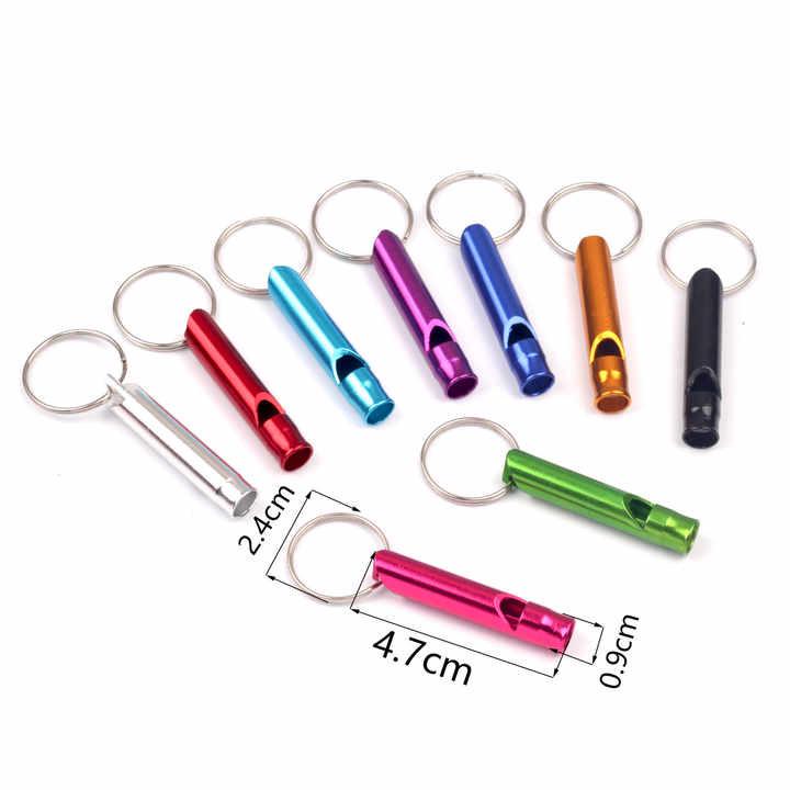 Multi-functional Aluminum Outdoor Survival Keychain Whistle: High-Pitched Training Tool