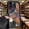 Tropical Palm Leaf Pattern Soft TPU Phone Case for iPhone 17 16 15 14 13 12 11 Pro Max Plus Shockproof Anti-Slip Cover