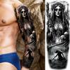 1 Sheet Full Arm Robber Gangster Temporary Tattoos For Men Women Waterproof  Tatoo Sleeve Realistic Bad Guy Fake Tattoos Sticker