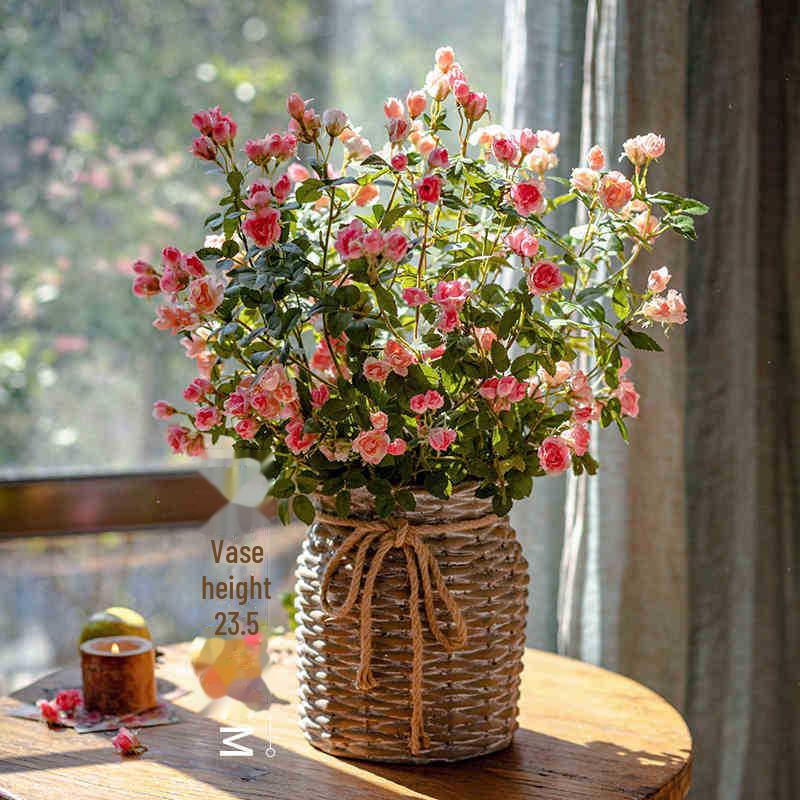 Silk Rose Artificial Flowers for Home and Hotel Decor