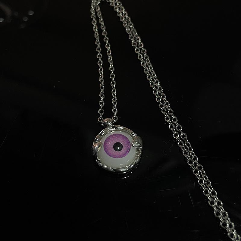 Глаз Дьявола Панк Легкая Роскошь Высокий Сенс Нишевый Дизайн Сенс Ожерелье Модный Тренд Цепочка на Ключицу Женская