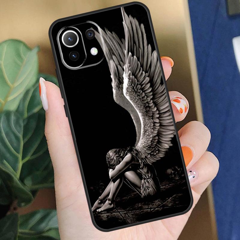 Fantasy Engel Meisje Vleugels Hoesje Voor Xiaomi 15 14 Ultra 13T 14T 15T Pro 17 Pro Max POCO X7 Pro X5 X6 F5 F6 F7 F8 Coque