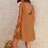 Women's Summer Dresses Casual Women's Round Neck Sundress Loose Flowy Short Tank Dresses