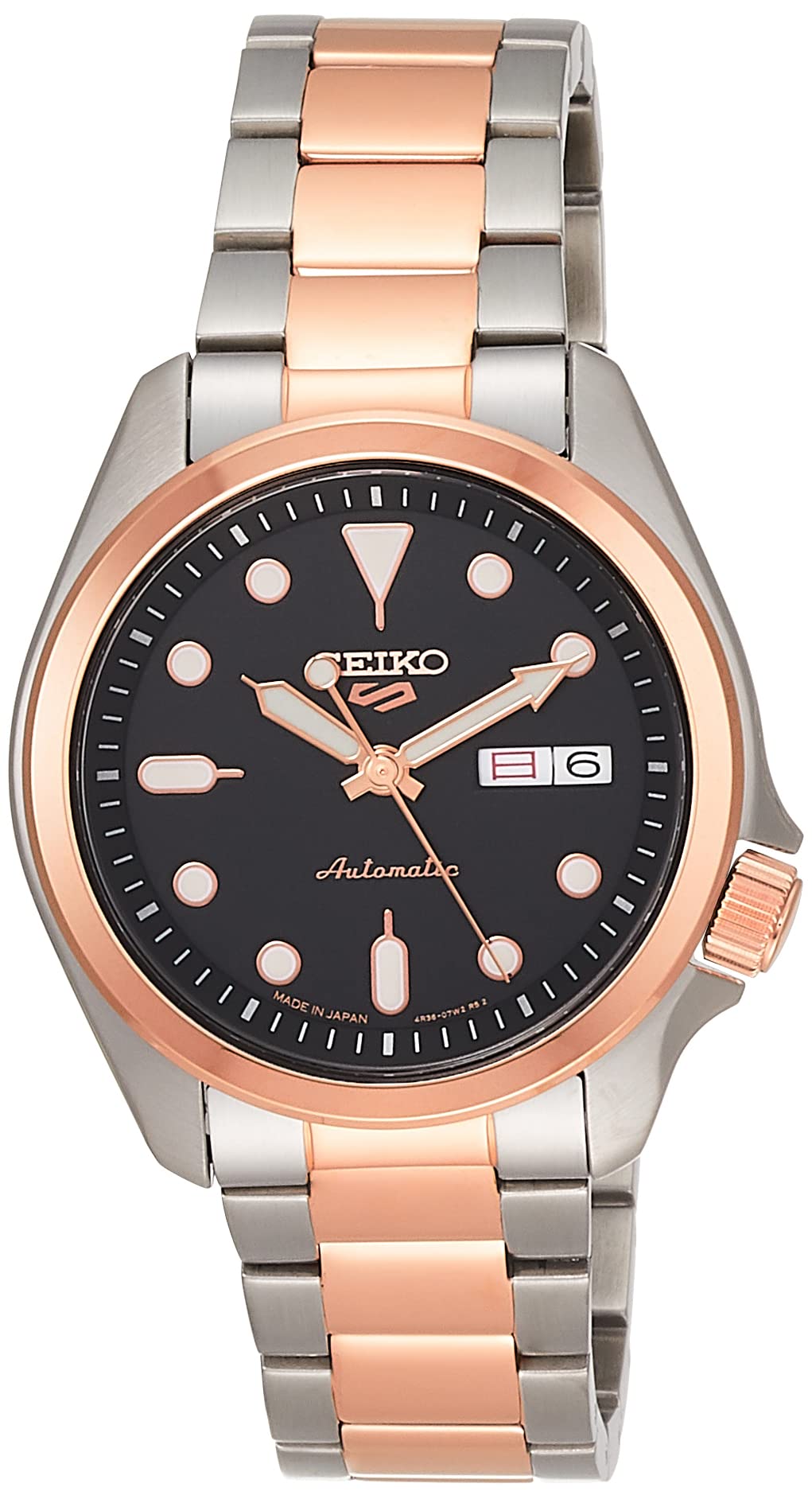 

[Годинник Seiko] Годинник Five Sports Solid Boy Sports Style SBSA048 Чоловічий срібний + рожеве золото