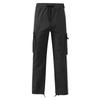 Spring and Autumn Men's Overalls Drawstring Drawstring Pocket Color Matching Long Pants