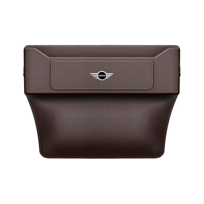 Car Seat Gap Pocket Storage Box Phone Holder Accessories For MINI Cooper JCW Countryman Clubman Cabrio Paceman Coupe Roadster