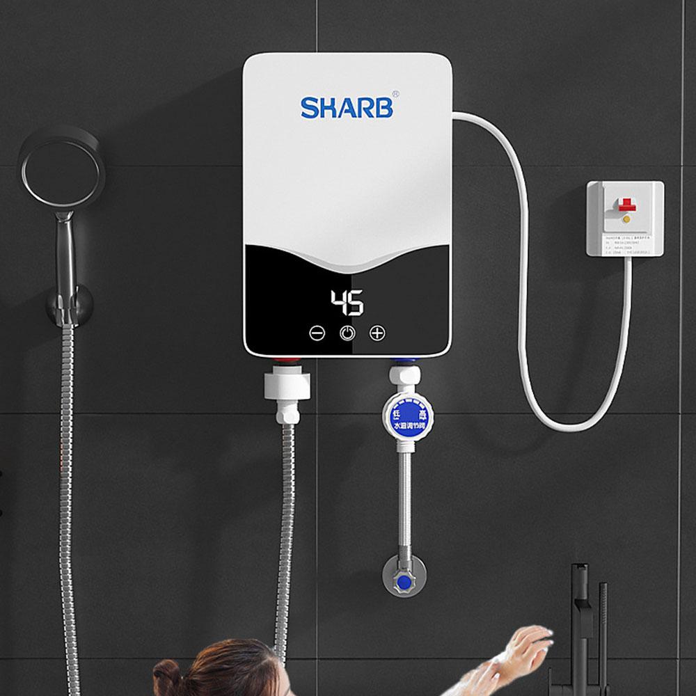 Tankless Water Heater Electric Electric Water Heater Digital Display Instant Hot Water Heater LCD Touch Screen