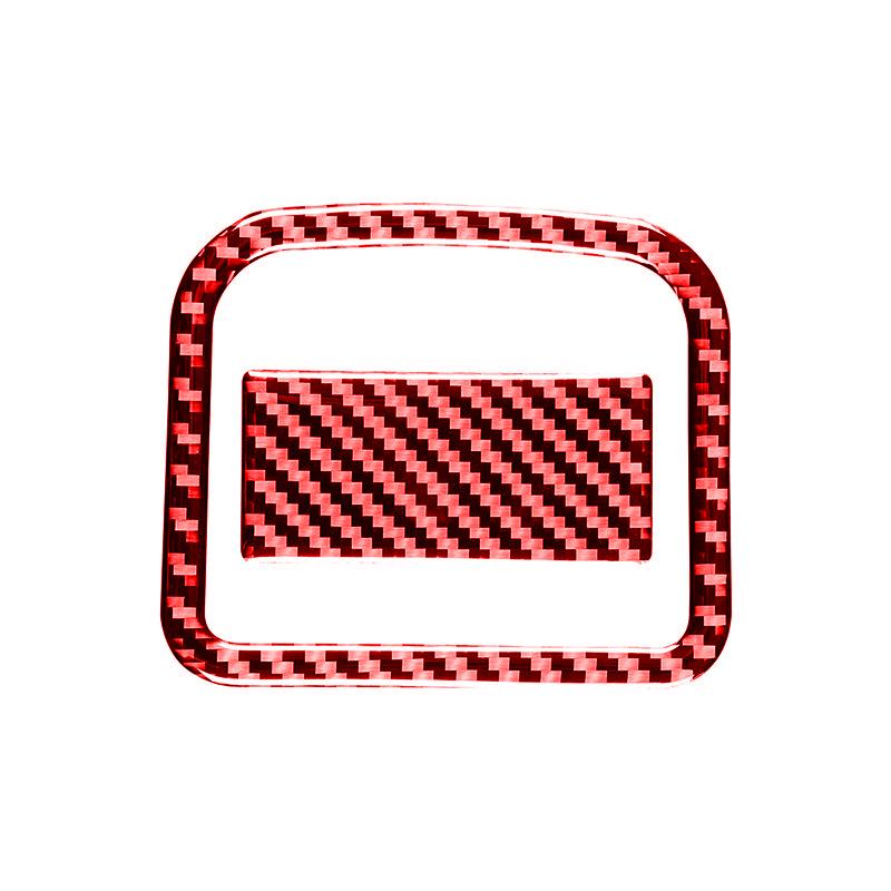 For Nissan X-TRAIL 2014-2018 Car Carbon Fiber Co-Pilot Storage Box Switch Handle Panel Frame Decoration Stickers Interior Parts