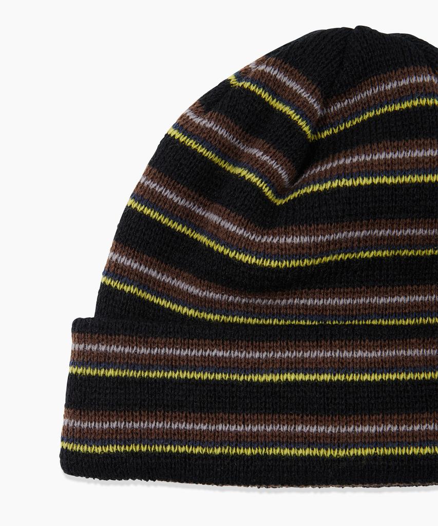 HELLO SUNRISE Hs Multi Stripe Beanie_Black