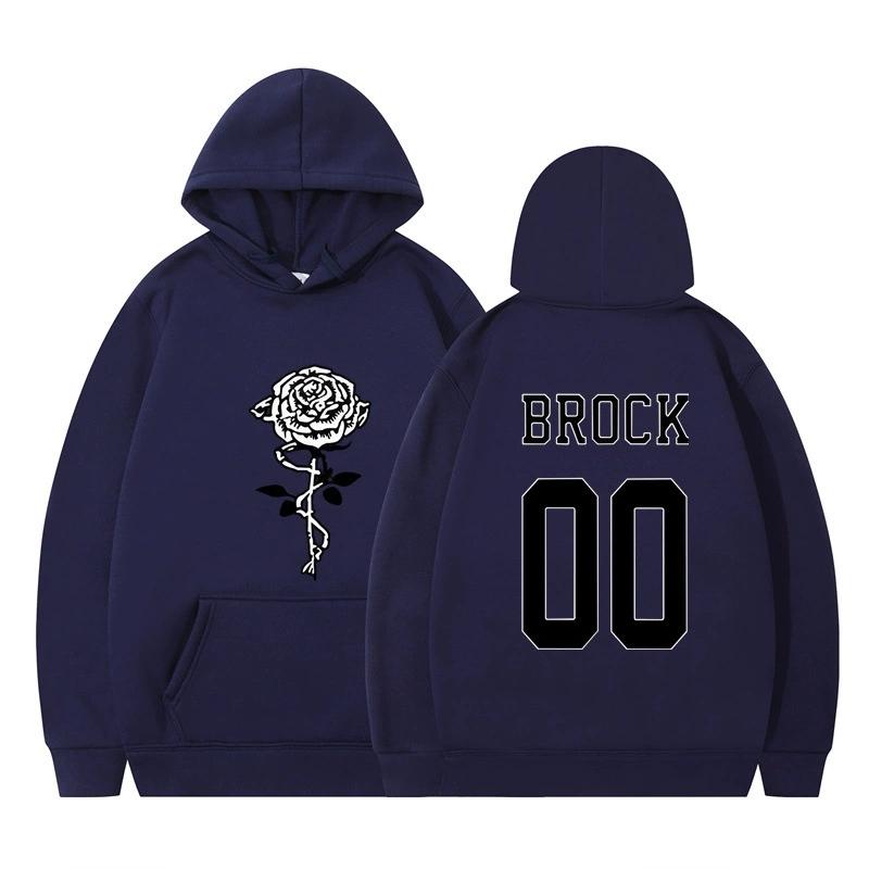 Men Women's Fleece Hooded BROCK Printed Spring Autumn Pullover Sweatshirt Fashion Hoodie Casual Hip Hop New Men Tracksuit Streetwear
