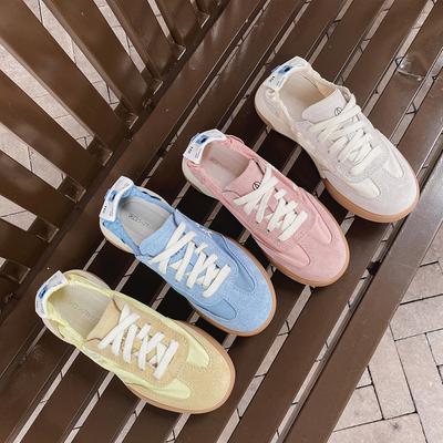 Été Cuir Véritable Décontracté Sport Chaussures Forrest Gump Chaussures Blanches Chaussures d'Entraînement Allemandes pour Femmes