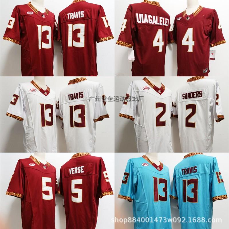 Seminole Football Jersey Retro Embroidered College Style Training Uniform Men Rugby Sports