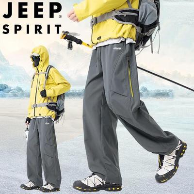 JEEP SPIRIT Men's Casual Outdoor Straight Leg Pants