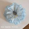 Elegant Pleated Hair Ties Intricate Floral Design Hair Rope Fresh Floral Hair Ring  Summer Season