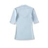 Light Gray Square Neck Slim Fit T-Shirt for Women - Short Sleeve, Waist Cinched, Ideal for Spring/Autumn