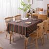 Famous Bohemian Bronzing Striped Polyester Cotton Fringed Tablecloth Coffee Table Tablecloth Table Cloth Cover Towel