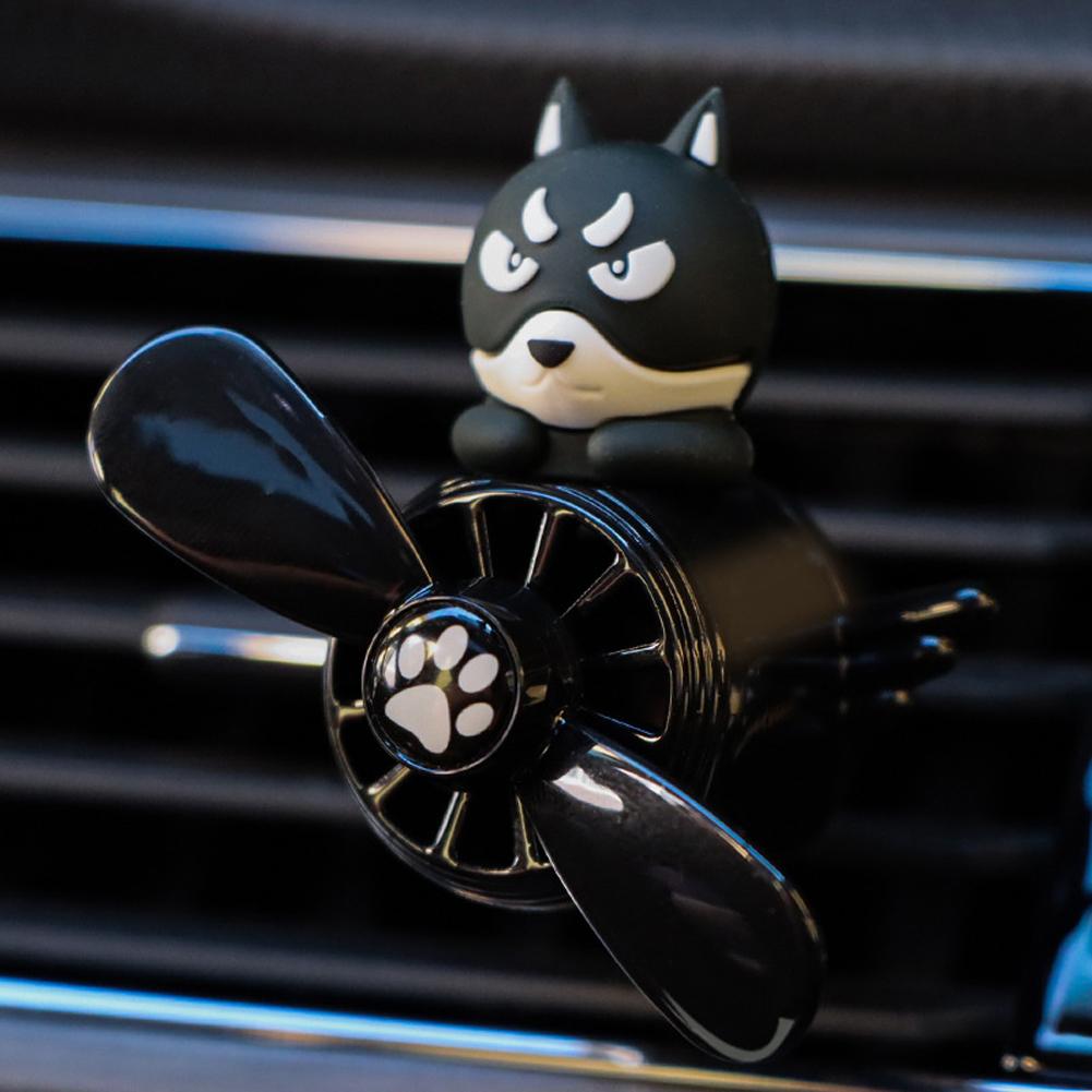 Rotating Propeller Little Duck Car Aromatherapy Air Vent Clip Cartoon Cat Pilot Aroma Diffuser Rotating Auto Perfume Ornament