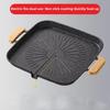 Aluminum Zinc Zinc Alloy Barbecue Tray with Oil Outlet Barbecue Plate Korean Square Grill Pan  Outdoor
