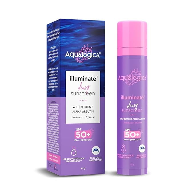 

Aqualogica Illuminate+ Dewy Sunscreen For All Skin 50gm