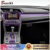 For Honda Civic 2016- Car Interior Film Dashboard Navigation Center Console Anti-scratch Transparent TPU Car Film