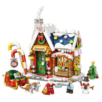 LOZ Mini Nanoblock, Santa House, beliebte koreanische Spielzeuge