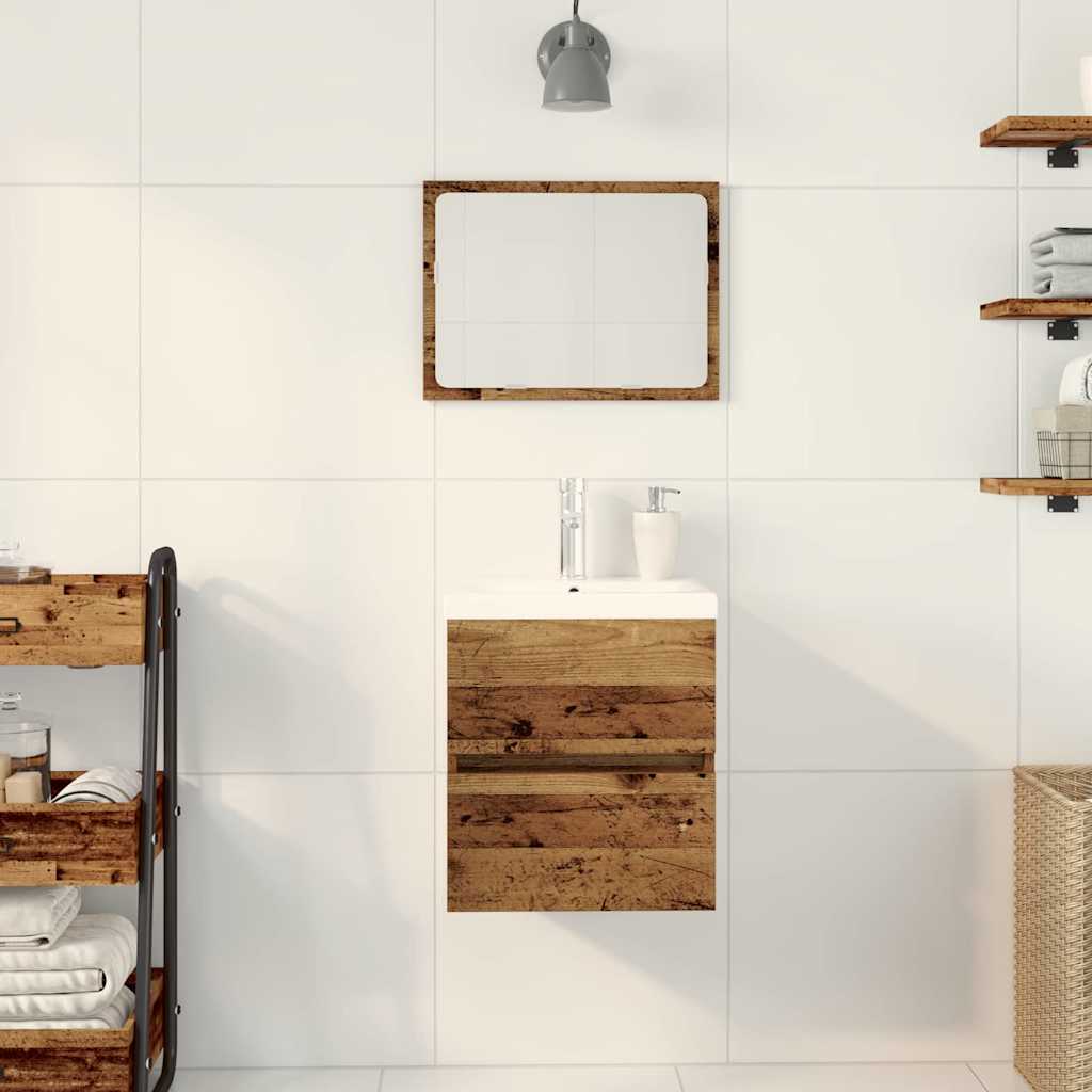 Washbasin Cabinet Black Oak Effect 41 x 39 x 62 cm