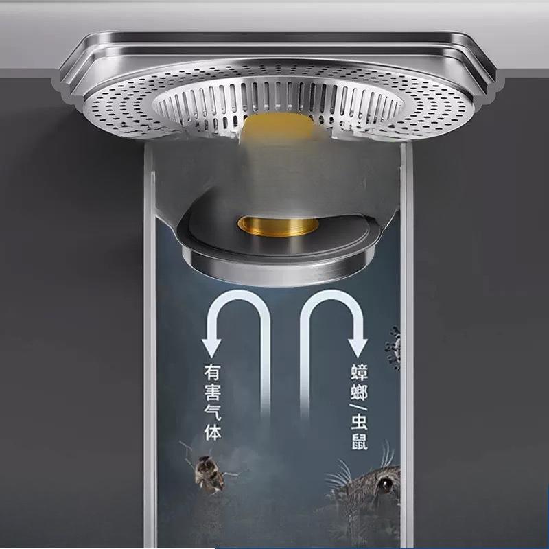 Stainless Steel Sink Strainer Basket For Kitchen Washbasin ABS Pop Up Drain Stopper For Dishwashing Pool Universal Filter
