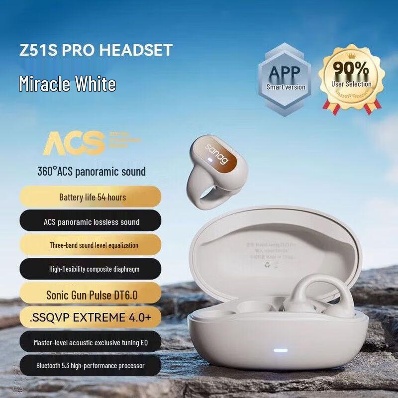 sanag Z51SPro Clip-on Air Conduction Bluetooth Earphones