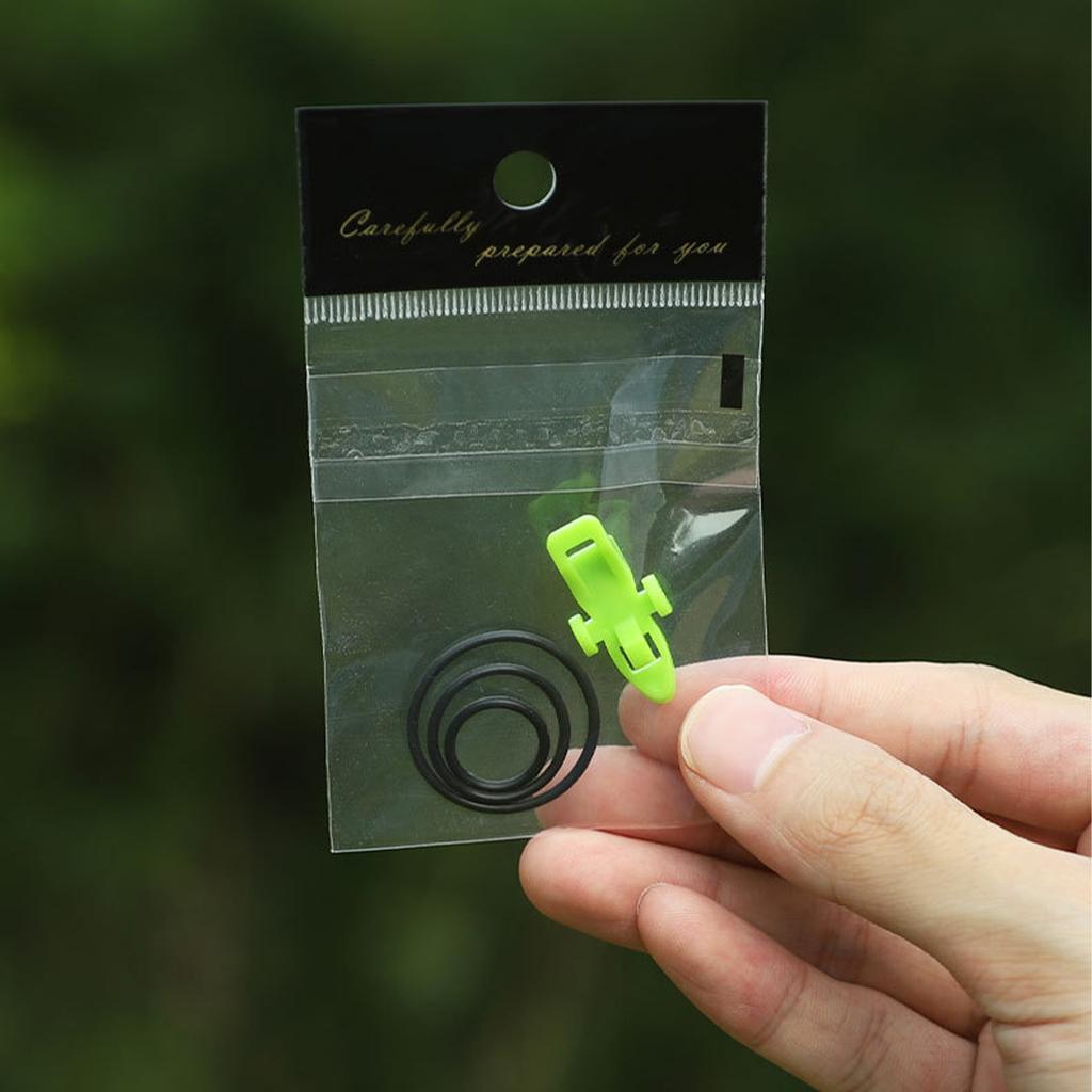 Fishing Rod Pole Hook Keeper Bait Holder with Rubber Rings Fishing Lures Jig Hooks Safety Keeping Holder Fishing Tackle