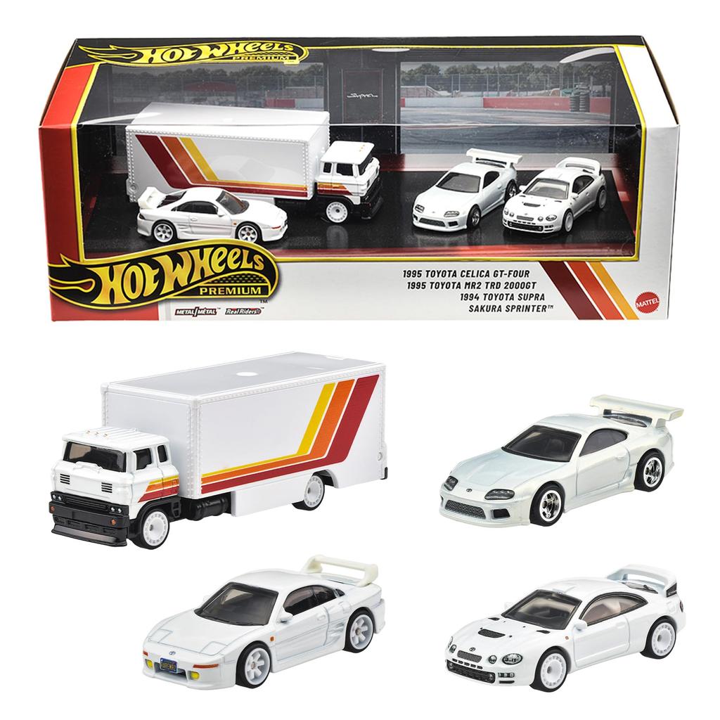 Hot Wheels Premium Collector Set Assortment Toyota Sports Car Set 4 Miniature Cars Ages White - - 3+ - GMH39-987G