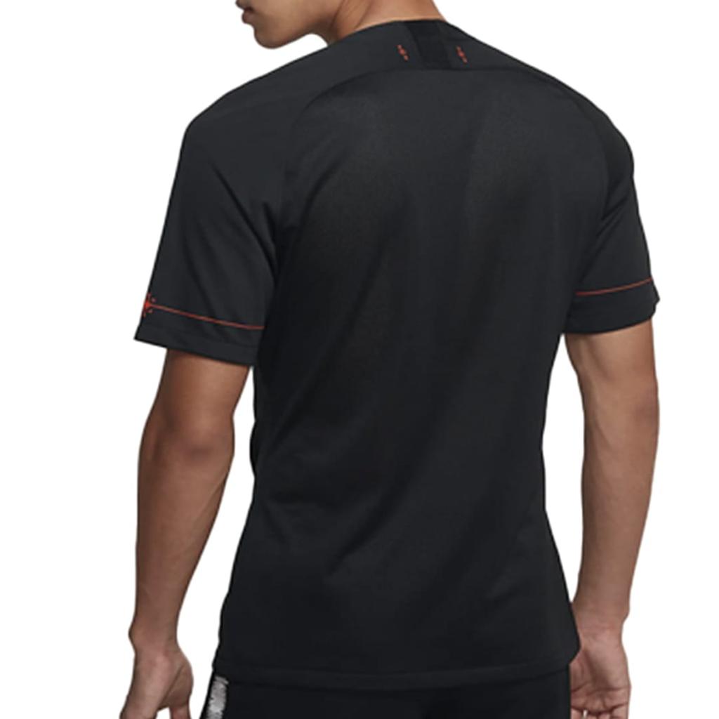 Nike T Shirts Men's Black Crew Neck Moderate Straight Fit CV9631-010