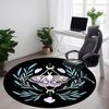 1pc Mothing Crystals Office Round Area Rug, Under Office Chairs Bedroom Living Room Home Decor, Room Deco, Available In Various Sizes