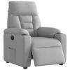 VidaXL Fauteuil inclinable électrique gris nuage tissu 3303021