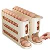 Automatic Scrolling Egg Holder Holds 30 Refrigerator Egg Storage Box Kitchen Roll Off Egg Storage Rack Organizer
