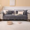 Sofa Cover Towel Milk Velvet Leaf Pattern Sofa Cover Non-slip Nordic Style Couch Cover Dirt-resistant Warm Sofa Mat Living Room