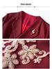 2025 Autumn Elegant V-Neck Slimming Dress for Mother of the Bride