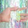 Laser Rain Curtain Tassels & Balloons for Kids' First Birthday Party Decor