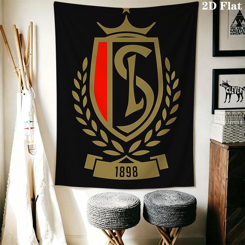 STD Liège logo Wall Hanging Printed Fabric Blanket Decorative Tapestries for Bedroom Living Room Home Decor