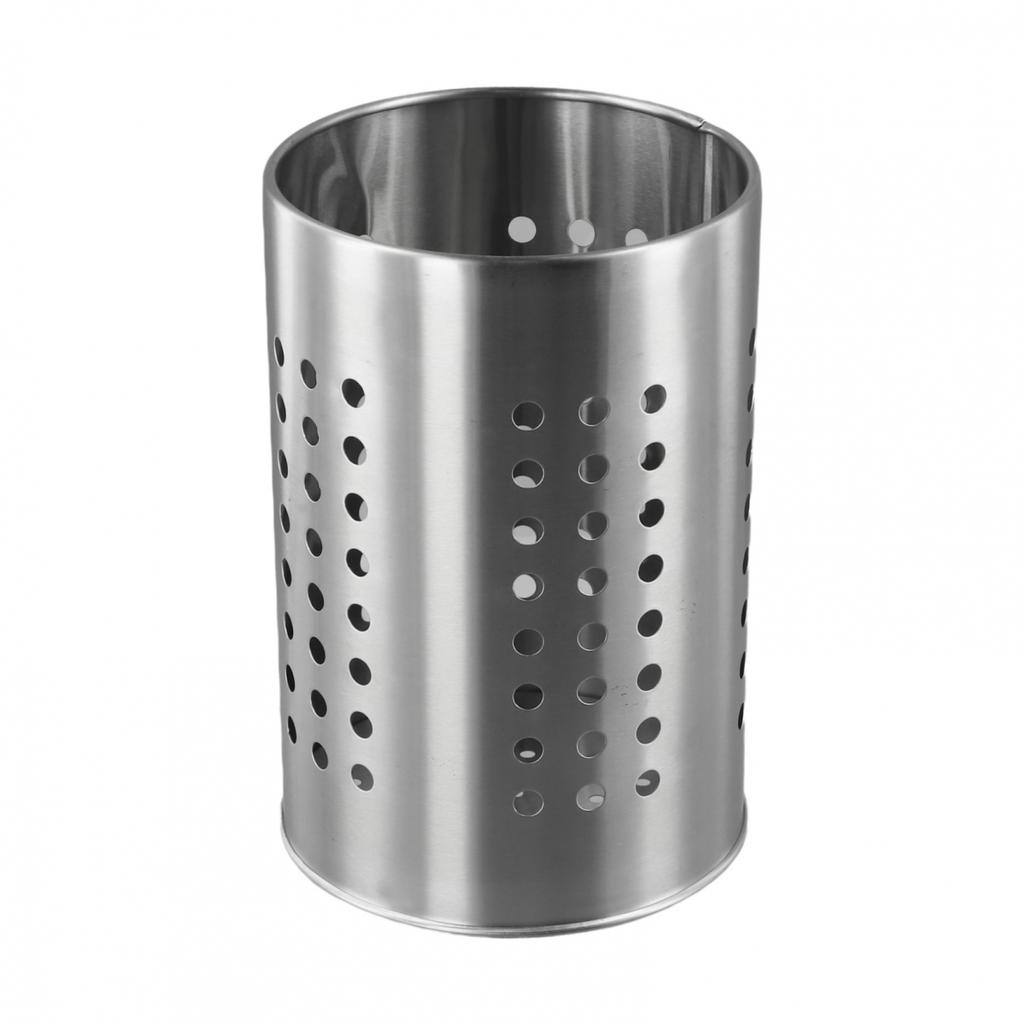 Sleek Design Stainless Steel Cutlery Holder with Efficient Drainage System