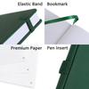 Quaderno A5 a Punti con Numeri di Pagina e Elastico - Spesso Blocco Note per Ufficio