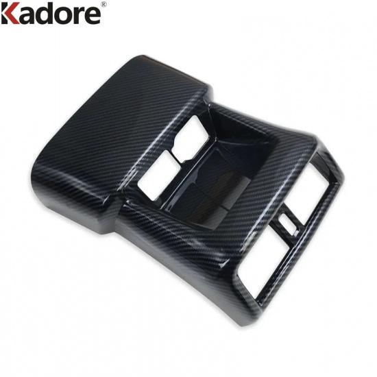 Car Armrest Box Rear Air Condition Vent Outlet Cover Trim For Lexus ES 250 350 300h -2024 Carbon Fiber Interior Accessories