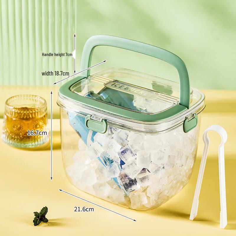 Press-Type Silicone Ice Cube Tray with Storage