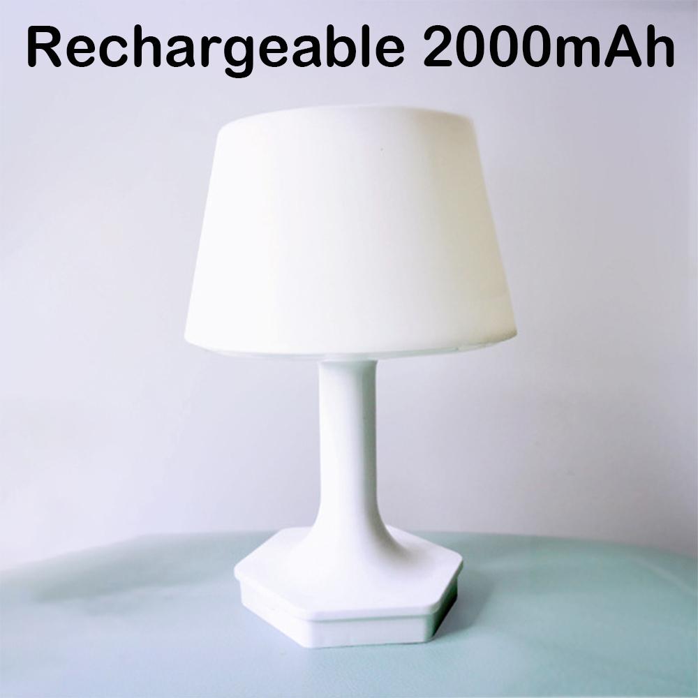 USB Rechargeable Bedside Lamp 2 Colors Switch LED Table Lamp Eye Protection For Bedroom Reading Light Decoration Night Light