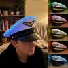 Boost Party Vibe LED Light Up Pilot Hat Breathable Luminous Air Force Hat  Gift for Party Lovers
