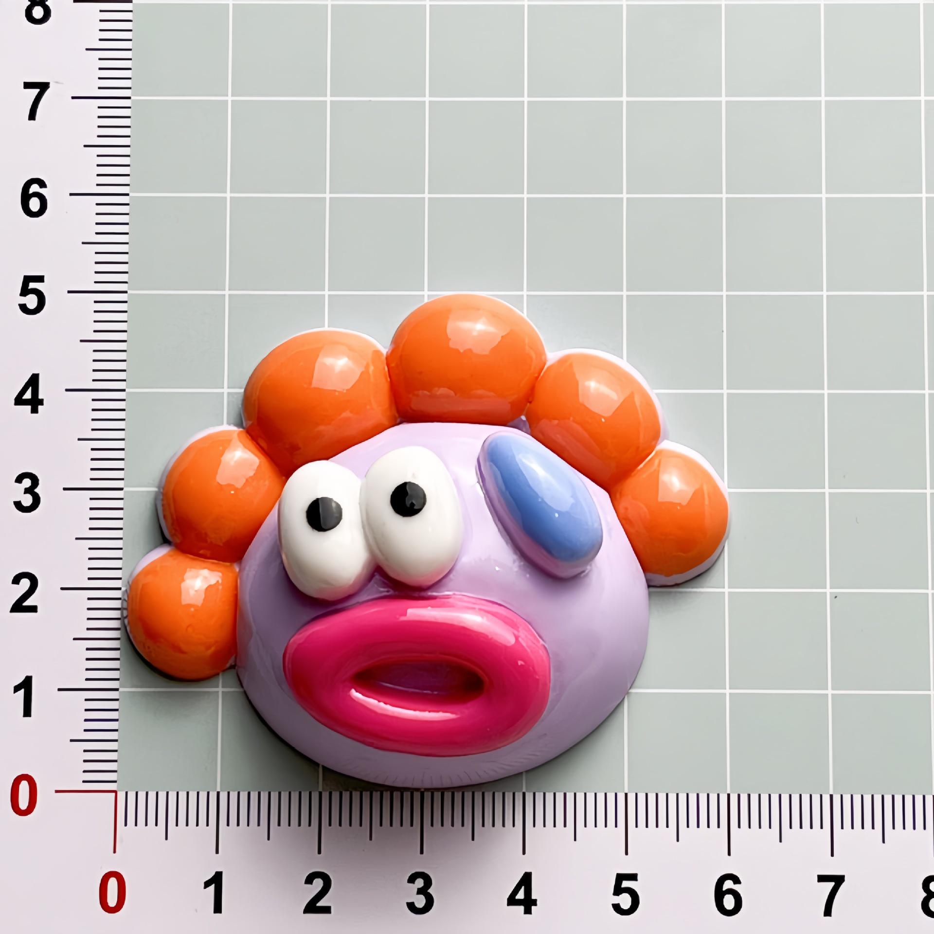 Cartoon Sausage Mouth Resin Accessories: Handmade DIY Ornaments for Hair Clips, Ties, Water Bottles, and Crafting