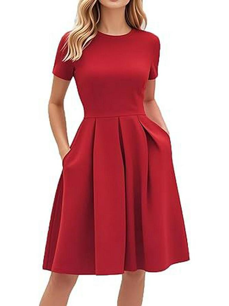 Women's Summer Evening Dress with Pockets – Party, Church, Bridesmaid & Graduation Style JH253-4.