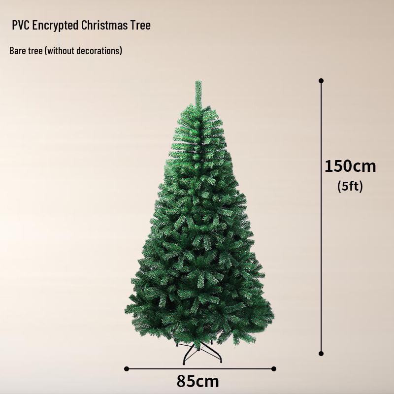 Encrypted PVC Christmas Tree for Hotels, Commercial Spaces, and Supermarkets - Artificial Encrypted PVC Christmas Decoration.